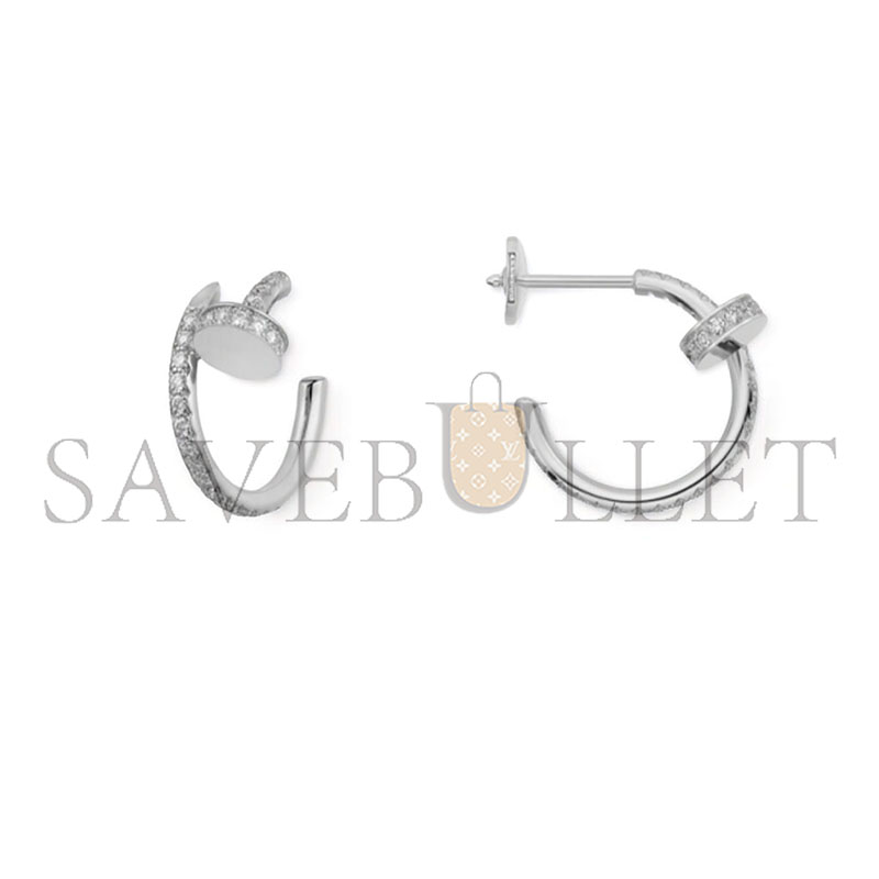 Ca*t1er juste un clou hoop earrings small model paved ref. b8301431